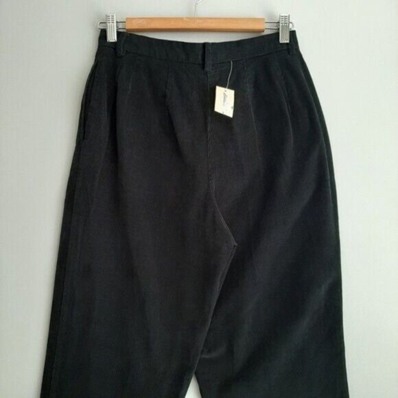 EDDIE BAUER Hi-rise Corduroy Straight Leg Pants Black Sz 6 - Picture 7 of 9